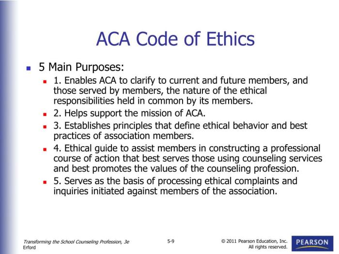 Ethics aca