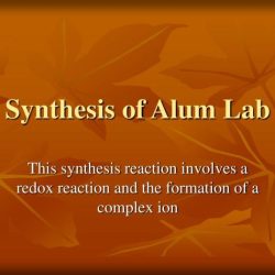 Synthesis of an alum lab