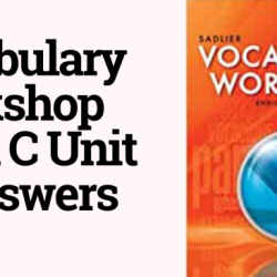 Vocabulary workshop unit 11 level c answers