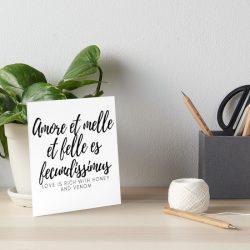 Amor et melle et felle est fecundissimus