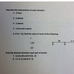 Geometry unit 1 test review answer key