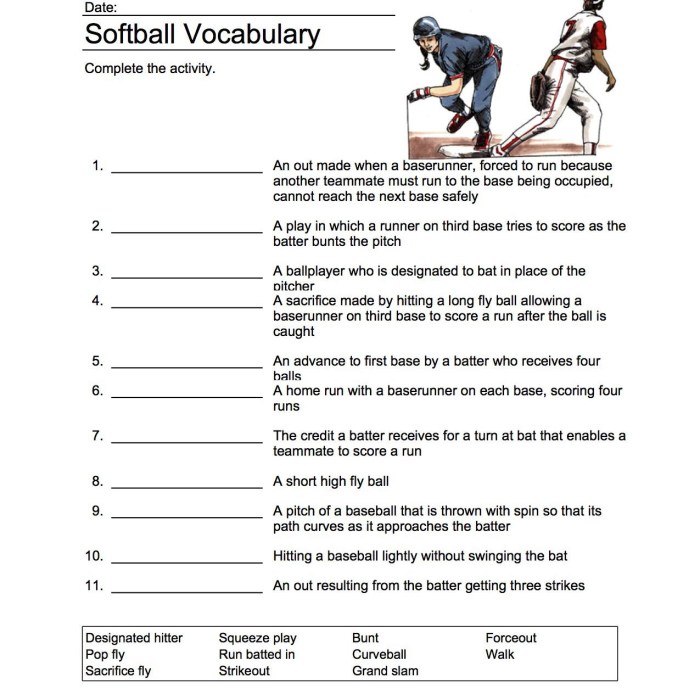 Softball packet 19 answer key